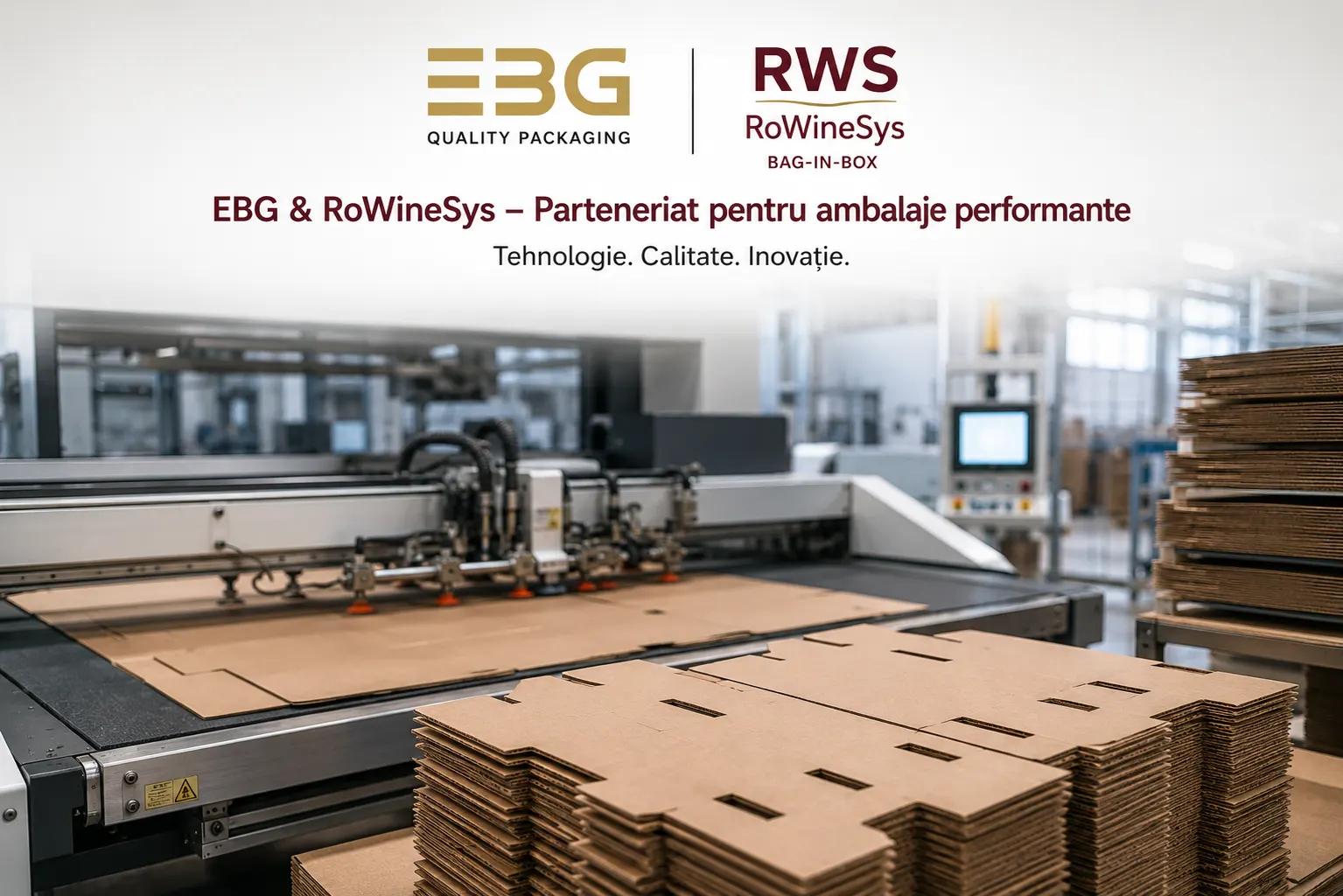 Parteneriatul EBG și RoWineSys pentru cutii Bag-in-Box