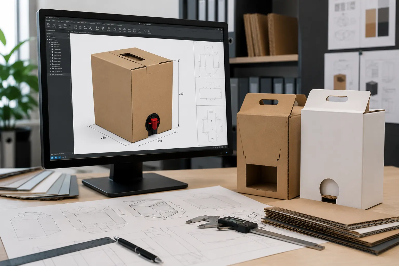 Proiectare structurală pentru cutii Bag-in-Box